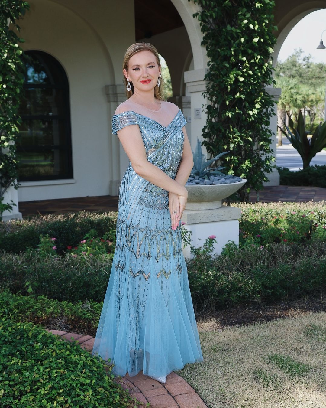 Blue Fall Wedding Guest Dress