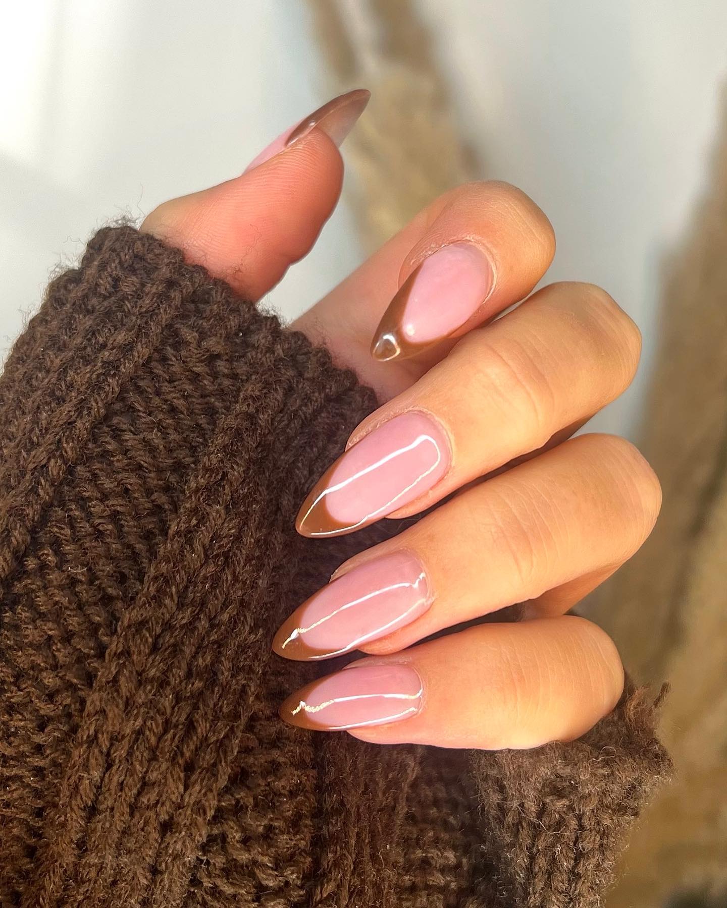 Chocolate Tips Glazed Nails