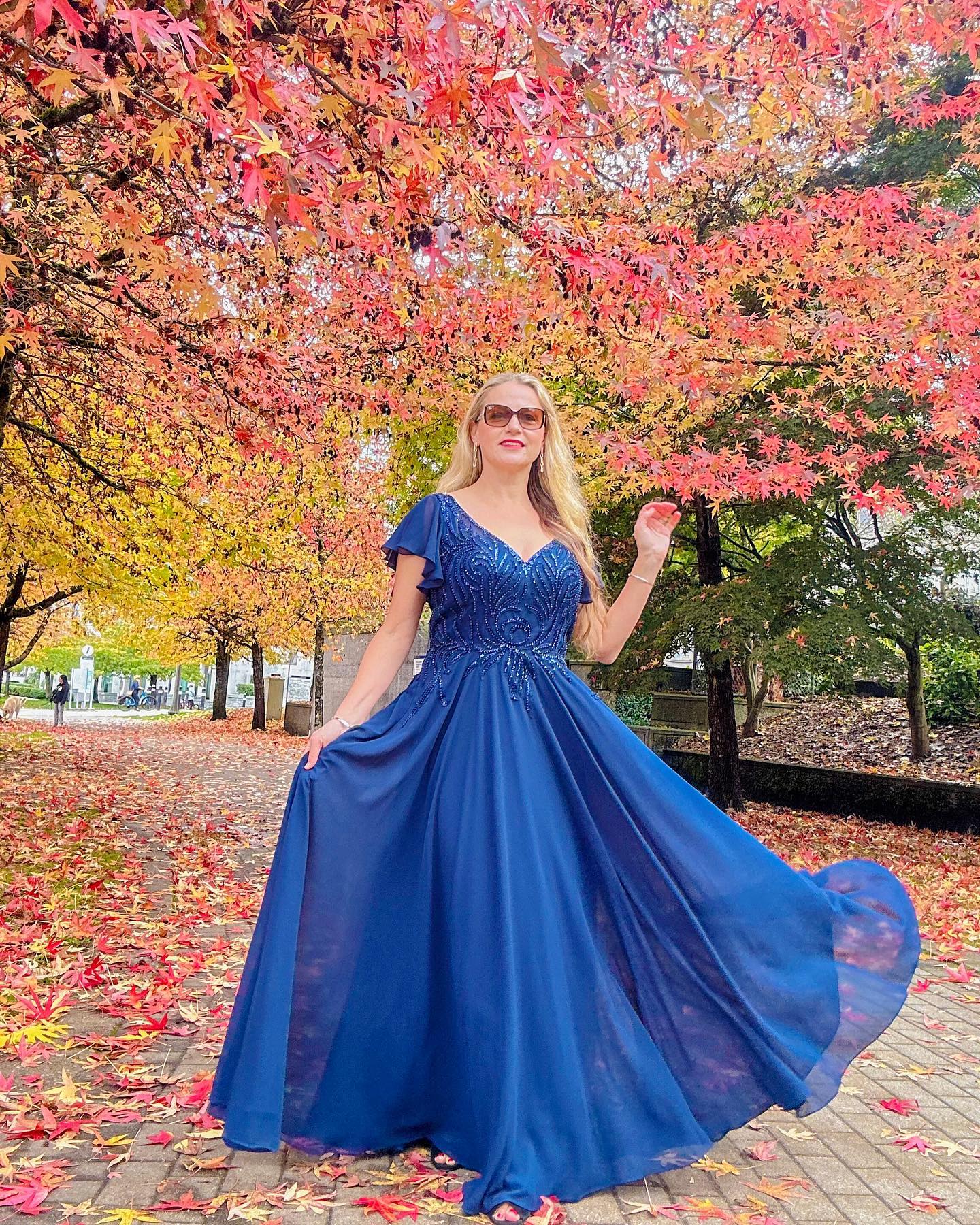 Navy Formal Princess Wedding Guest Dress