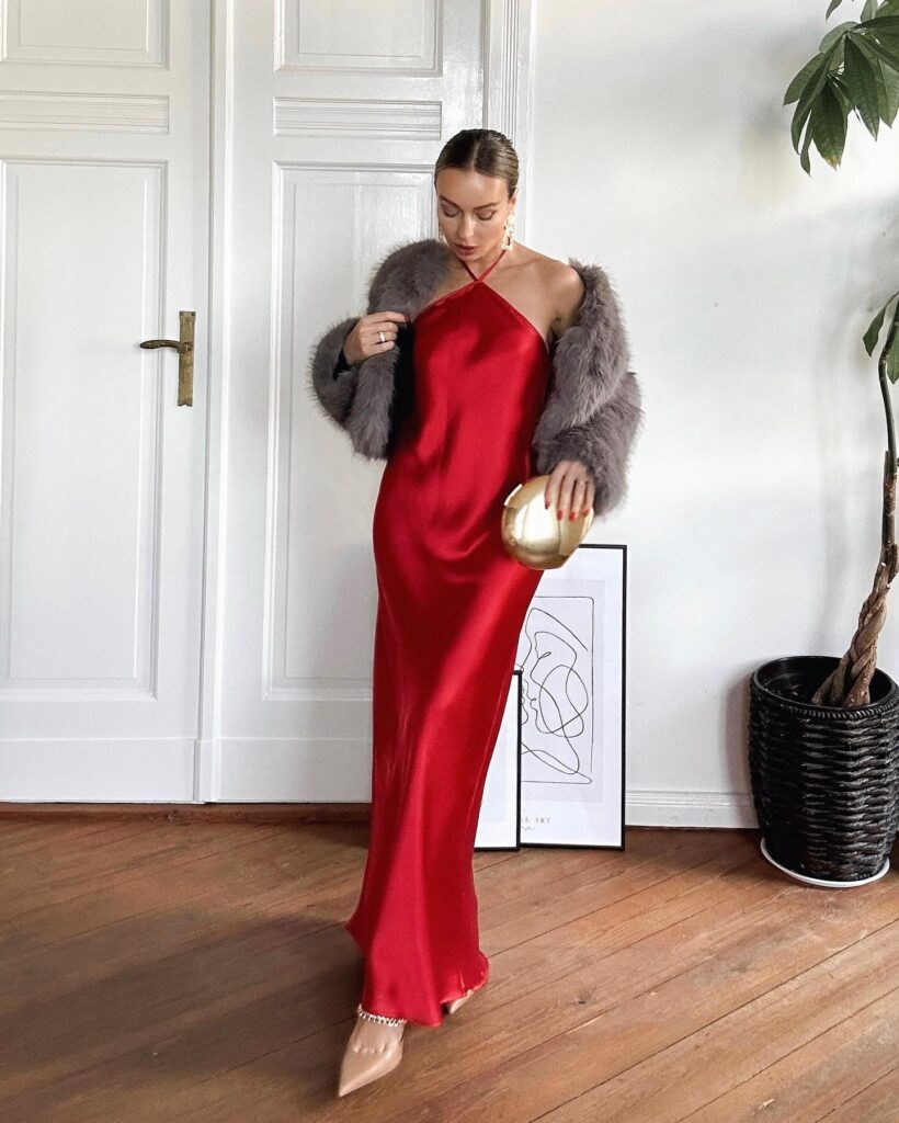 Classic Red Slip Dress